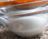 A picture of step 1 of Banana halwa rose in pnut milk.