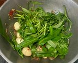 Foto langkah ke 5 dari resep Cah Kangkung Belacan Telur Puyuh.