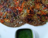 A picture of step 4 of 20 minutes breakfast Black Chana Utappam.