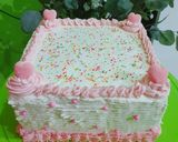 Foto langkah ke 9 dari resep Rainbow cake ny.liem (birthday cake).
