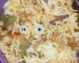 A picture of step 15 of Paneer tikka biryani.