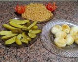 صورة لخطوة 1 من وصفة معكرونه مرمريه وبيض مدحرج وخيار مخلل