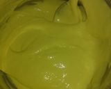 A picture of step 2 of Jalebi with hot milk.
