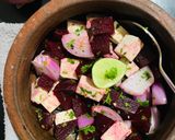 A picture of step 3 of Beetroot & Tofu salad.