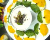 A picture of step 5 of Tiranga Idli.
