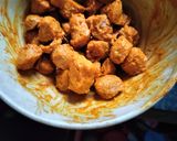 A picture of step 1 of Soya chunks pulao.