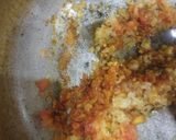 A picture of step 3 of Hyderabadi blanched with veggies and creamy makhni gravy.