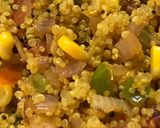 A picture of step 7 of Quinoa veggies stir fry.
