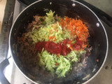 Rollitos de hojaldre, rellenos de carne 🍖 y vegetales 🥬