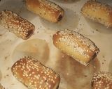 A picture of step 11 of Sesame dates fingers ❤️.