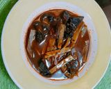 Foto del paso 7 de la receta: Portobello con Nopales en Chile Colorado