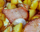 Foto del paso 3 de la receta: Patatas fritas al ajo con filete adobado en cecofry 🥔🥩