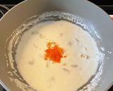 A picture of step 4 of Fettuccine with Scallops and Tobiko Cream Sauce.