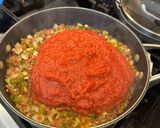 A picture of step 2 of Bucatini all’ Amatriciana Pasta.