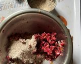 A picture of step 3 of Beetroot pulp tikki (crunchy tea time snacks).