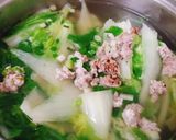 Hình bước làm 3 của món Canh cải dún thịt băm