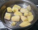 Foto langkah ke 1 dari resep Singkong Kukus Goreng.