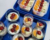 Foto langkah ke 7 dari resep Puding Susu Buah Kaca.