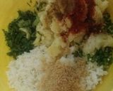A picture of step 1 of Rice bombs.