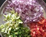 A picture of step 2 of Chana chat.