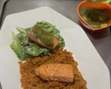 Foto del paso 4 de la receta: Salmón con salsa verde de tomate y aguacate