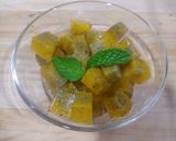 A picture of step 5 of Orange Chia Seed Ice Cubes.