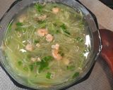 Hình bước làm 4 của món Canh bầu tôm nõn