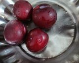 A picture of step 1 of Plum Smoothie.