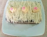 Foto langkah ke 7 dari resep Brownies kukus with cream durian & keju.