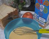 Foto langkah ke 2 dari resep Setup roti apel, Puding Roti (Apple Bread Pudding).