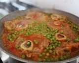 Foto del passaggio 7 della ricetta OSSIBUCHI CON PISELLI IN UMIDO e polenta