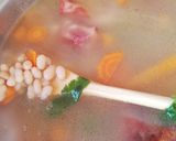 Bableves füstölt oldalassal recept fázis 3 fotója