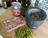 รูปขั้นตอนการทำที่ 1 ของ หมูสับผัดถั่วฝักยาว