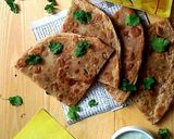 A picture of step 1 of Vegetable Filled parathas.