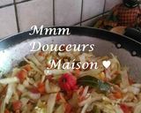 Une image de l'étape 8 de Chou sauté aux légumes façon Mmm Douceurs Maison ♥.