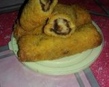Foto langkah ke 5 dari resep Roti gulung piscokju (pisang,coklat,keju).
