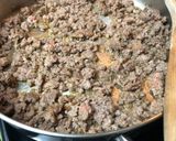 A picture of step 1 of Biscuits and gravy breakfast bake.