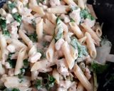 Foto del paso 4 de la receta: Pasta espinaca y pollo delicias en poco tiempo