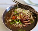 A picture of step 9 of Keaw Teaw Ped Yang - Five Spiced Roasted Duck noodles.