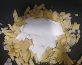 Foto del paso 3 de la receta: Spaghetti con manzana y champiñones