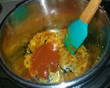 A picture of step 5 of Instant Pot Shrimp curry.