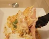 Foto del paso 5 de la receta: Milanesa de pollo Rellena de Jamón con crema de queso 🤤🧂