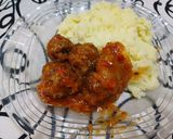 Foto del paso 6 de la receta: Albóndigas de carne en freidora de aire con puré de papas