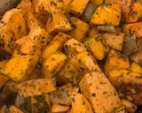 A picture of step 1 of Chilli & Smoked Paprika spiced Butternut & Sweet Potato soup.
