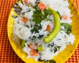 A picture of step 8 of Curd Rice.