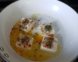 A picture of step 1 of Halloum cheese.