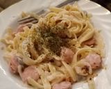 Foto langkah ke 8 dari resep Fettucini Carbonara simple.