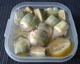 Foto del paso 2 de la receta Estofado de alcachofas con verduras, chorizo y nueces