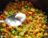 A picture of step 3 of Broken Wheat Upma.
