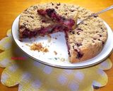 Morzsás szilvás pite habkönnyű tésztával recept fázis 18 fotója